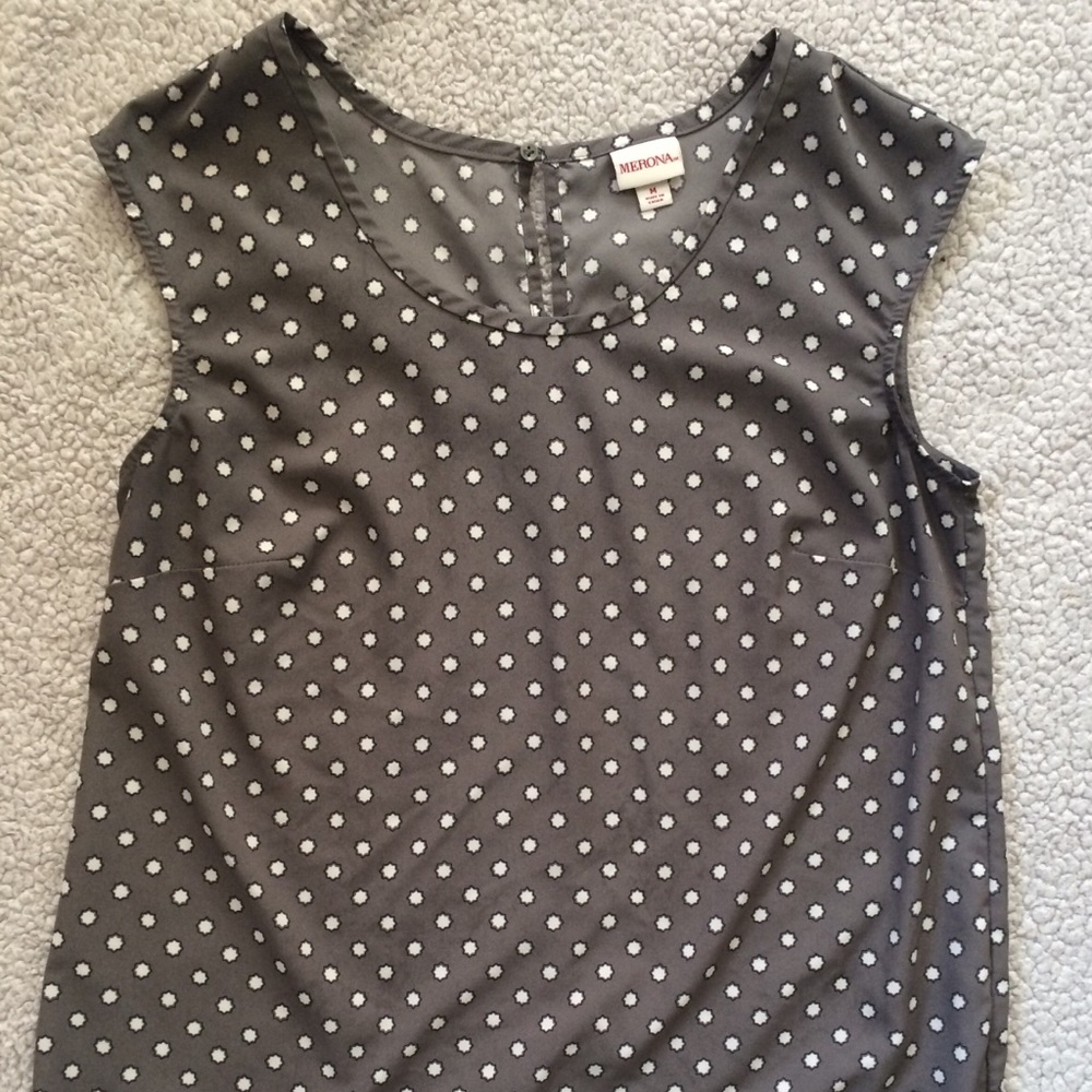 Gray Polka Dot Merona Tanktop